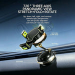 Magnetic Car Phone Holder 360 Degree Rotation Foldable Vacuum Suction Cup Dashboard Stand for Car Navigation