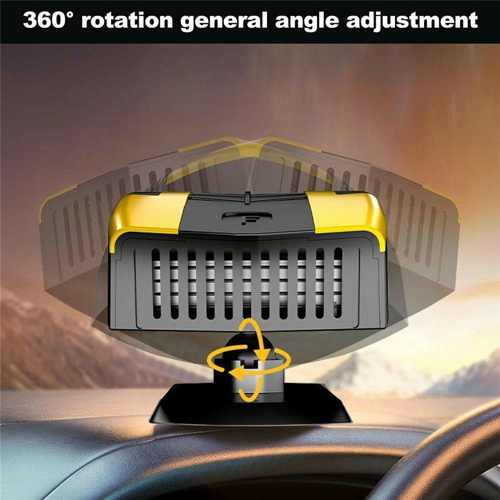 12V 150W Portable Car Heater 360 Degree Rotation Fast Heating Defroster Fan for Winter Windshield Defrosting