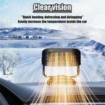 12V 150W Portable Car Heater Fast Heating Defrosting Defogging Windshield Defroster Fan