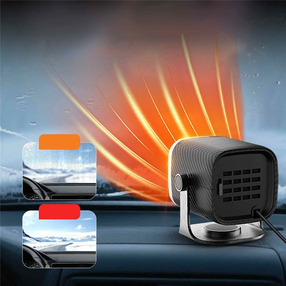 24V Car Heater Fan with 1.3m Cable High Power Defrosting Defogging for Car Windshield