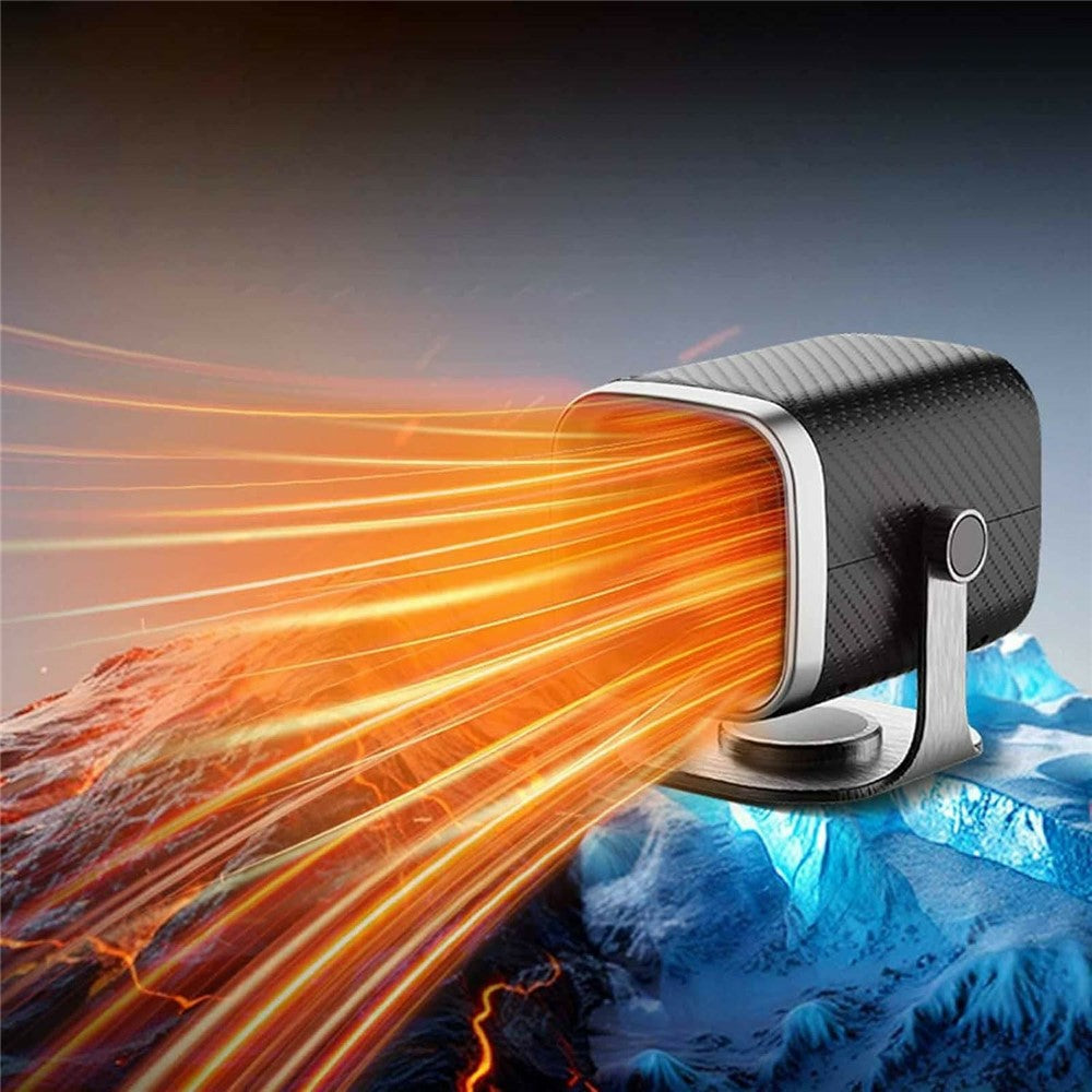 24V Car Heater Fan with 1.3m Cable High Power Defrosting Defogging for Car Windshield