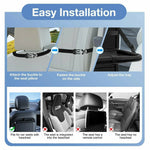 Car Back Seat Organizer with Foldable Tray 600D Oxford Fabric Waterproof Multi-Pocket Storage Bag for Car Travel