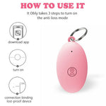 Bluetooth-compatible Key Finder Tracker Bidirectional Alarm App Control Anti-Lost Locator for Pets Wallet