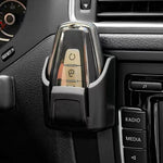 Car Key Holder Adhesive Mounting PVC U-Shaped Design Storage Box for Car Dashboard Center Console