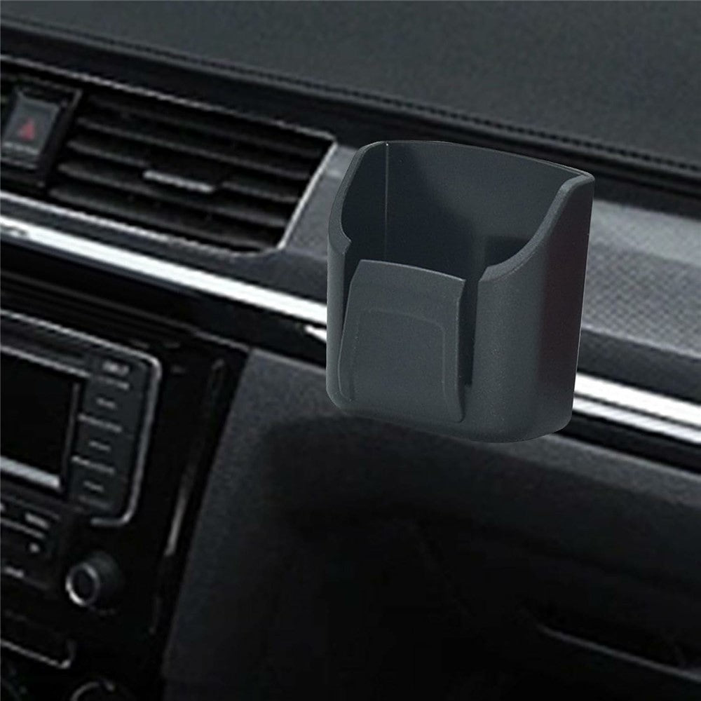 Car Key Holder Adhesive Mounting PVC U-Shaped Design Storage Box for Car Dashboard Center Console