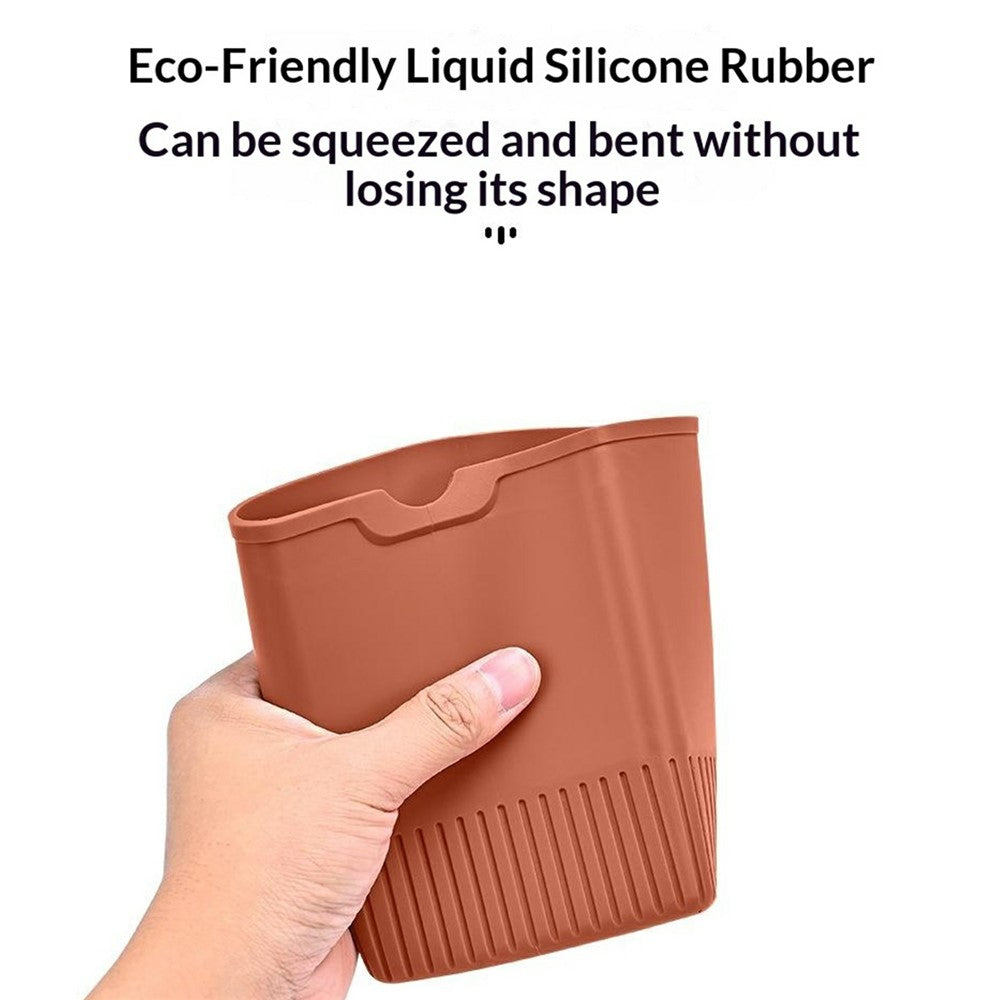 900ML Silicone Car Door Trash Can Waterproof Multifunctional Umbrella Holder Storage Bin for Car Interior