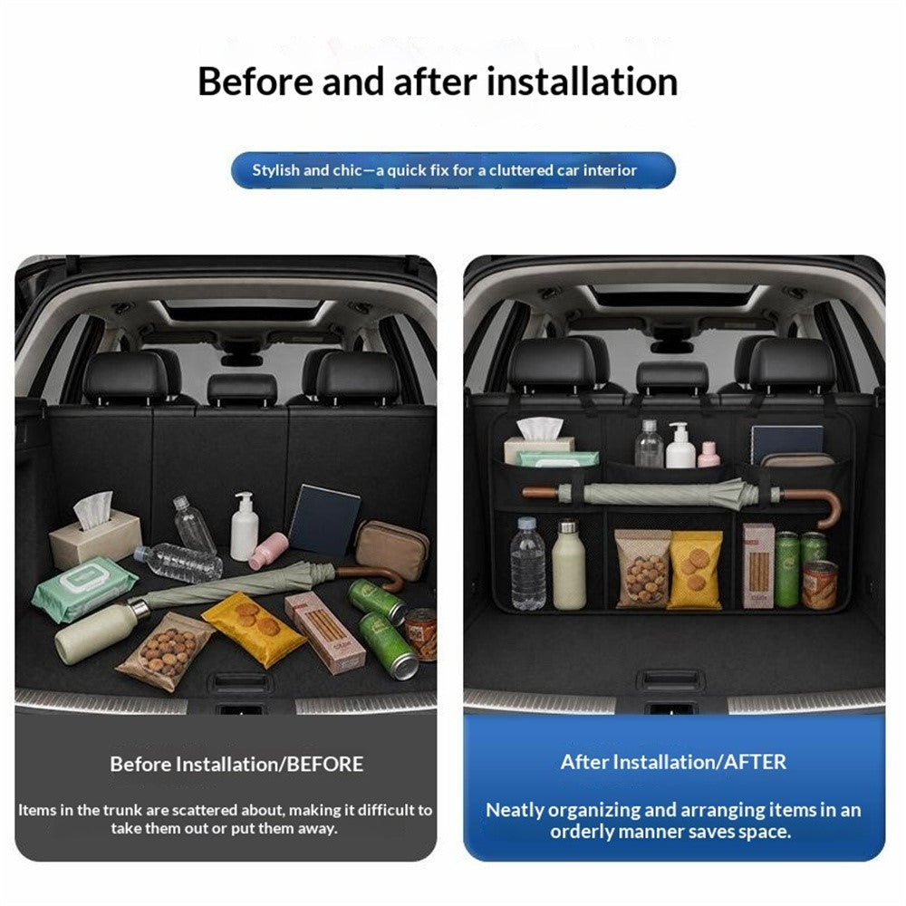 100 x 40cm Car Seat Back Storage Bag Oxford Cloth Multi-Pocket Waterproof Organizer for Car SUV