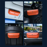 Car Sun Visor Glasses Organizer Leather Flip Top Magnetic Closure Storage Box