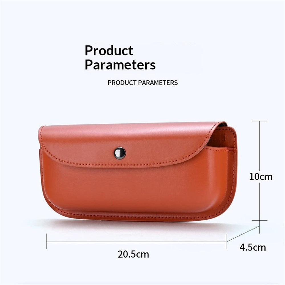 Car Sun Visor Glasses Organizer Leather Flip Top Magnetic Closure Storage Box
