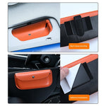 Car Sun Visor Glasses Organizer Leather Flip Top Magnetic Closure Storage Box