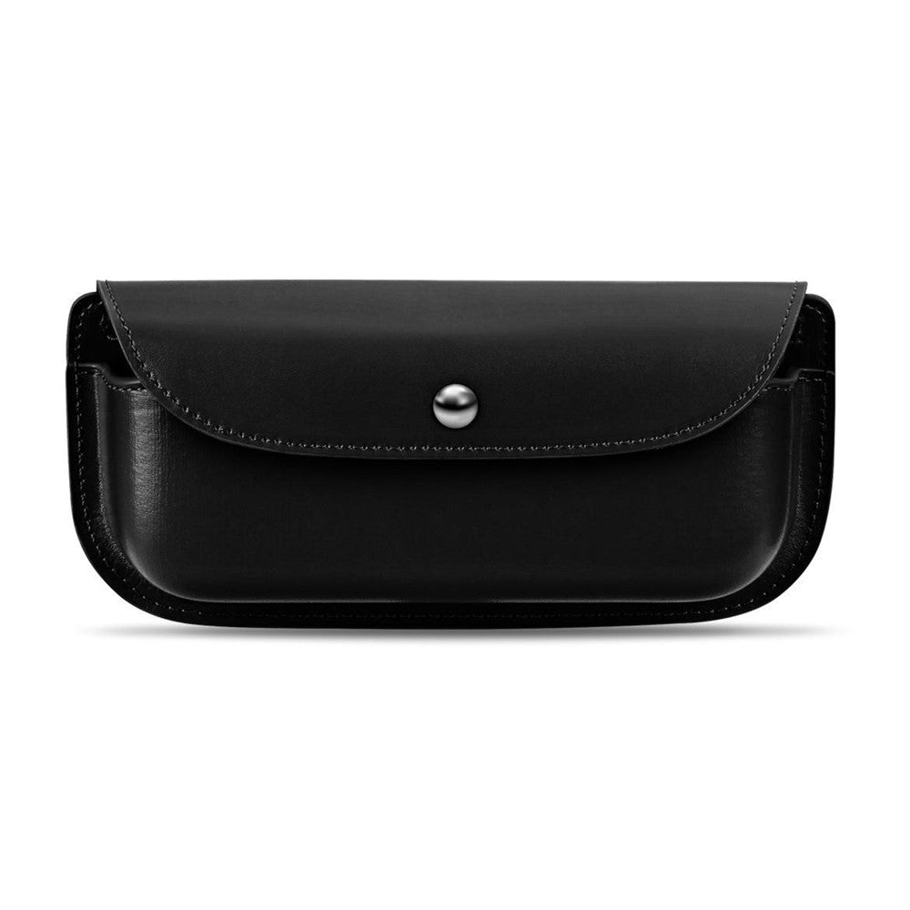 Car Sun Visor Glasses Organizer Leather Flip Top Magnetic Closure Storage Box