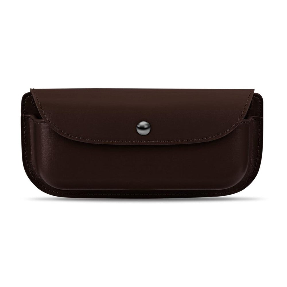 Car Sun Visor Glasses Organizer Leather Flip Top Magnetic Closure Storage Box