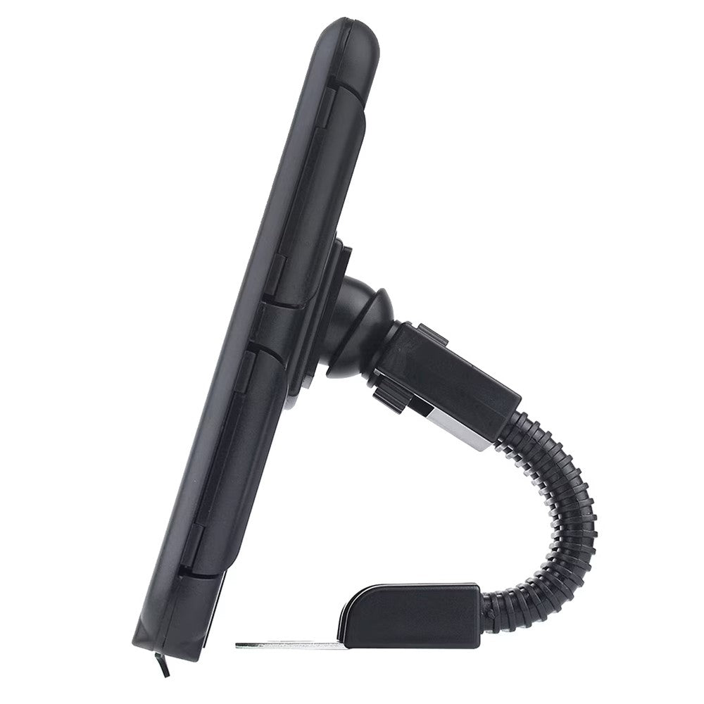 6.8 inch Waterproof Motorcycle Phone Holder PC Touch Screen Case 360 Degree Rotating Rearview Mirror Mount