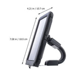 6.8 inch Waterproof Motorcycle Phone Holder PC Touch Screen Case 360 Degree Rotating Rearview Mirror Mount