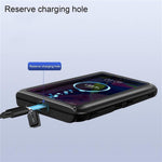 6.8 inch Waterproof Motorcycle Phone Holder PC Touch Screen Case 360 Degree Rotating Rearview Mirror Mount
