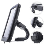 6.8 inch Waterproof Motorcycle Phone Holder PC Touch Screen Case 360 Degree Rotating Rearview Mirror Mount