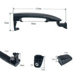 A3425 2PCS Car Rear Door Exterior Replacement Pull Handle for Sienna 2004-2010, OE: 6921308010