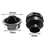 A6766-02 Air Conditioning Outlet Air Vent Exhaust Side Roof Round Air Ventilation Outlet for Car RV Truck (Φ87 / 75 / 48)