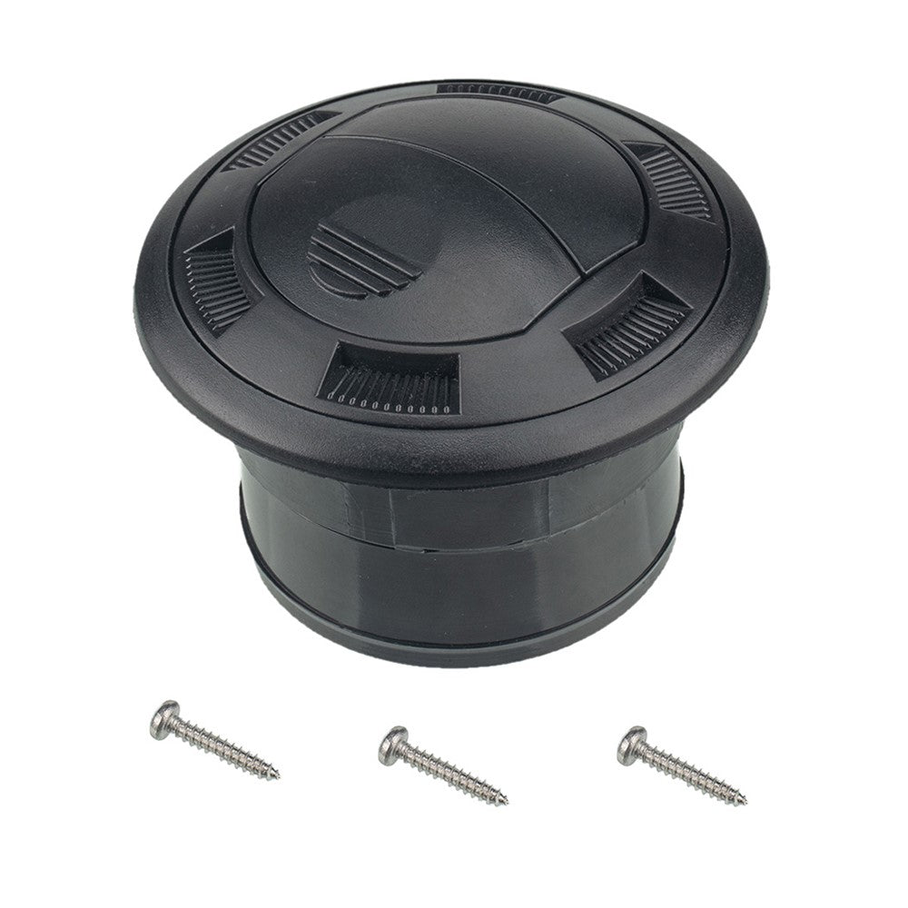 A1156 Bus Car Air Outlet Kit Set with 3 Screws, Dashboard Air Conditioning Deflector Side Roof Round Air Vent Outlet Replacement (Φ100 / 75)
