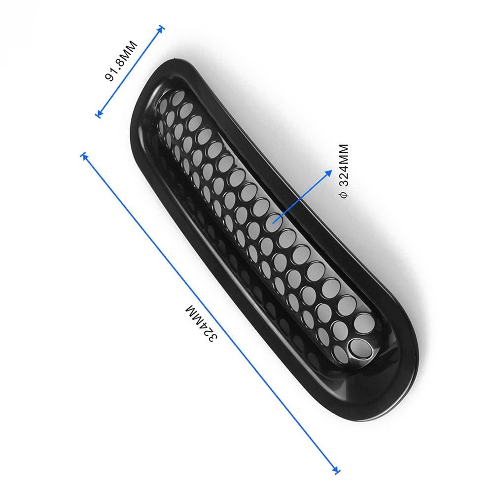 7Pcs For Jeep Wrangler JK 2007-2017 Car Front Grille Mesh Inserts Guards Net