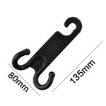 2Pcs Groceries Storage Headrest Hanger Plastic Car Back Seat Bag Holder Double Hooks