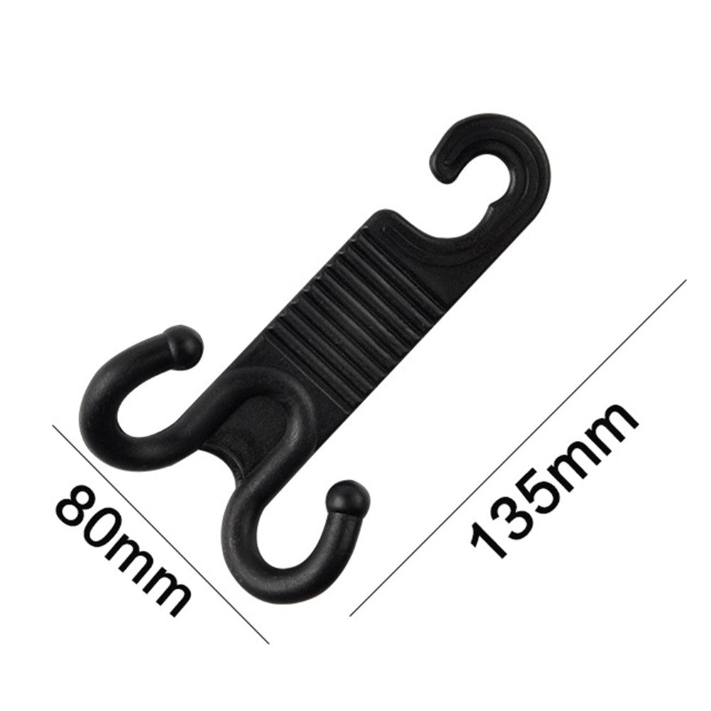 2Pcs Groceries Storage Headrest Hanger Plastic Car Back Seat Bag Holder Double Hooks