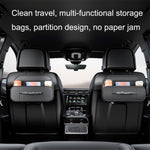 Backseat Car Organizer PU Leather Car Seat Back Storage Holder for Smartphone, Bottle, Cup Universal Car Accessories