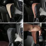 PU Leather Car Shift Knob Stick Cover Breathable Anti-skid Car Gear Shifter Cover