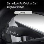 TSL62 2PCS For Tesla Model 3 / Y Silicone Car Shift Knob Cover Automobile Shift Protector Sleeve (English Version)