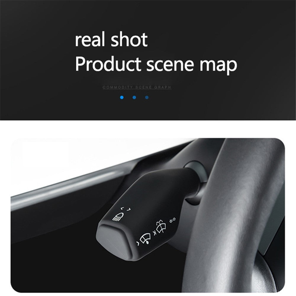 TSL62 2PCS For Tesla Model 3 / Y Silicone Car Shift Knob Cover Automobile Shift Protector Sleeve (English Version)