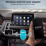 THT-020-3+ Wireless Android Auto Adapter Plug and Play Wired to Wireless Android Auto Dongle Compatible with Android 6.0+