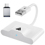 THT-020-3+ Wireless Android Auto Adapter Plug and Play Wired to Wireless Android Auto Dongle Compatible with Android 6.0+