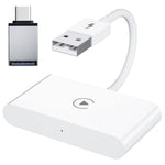 THT-020-2 iP Wireless CarPlay Converter Dongle for Wired CarPlay Car Adapter Support Online Update, Plug & Play