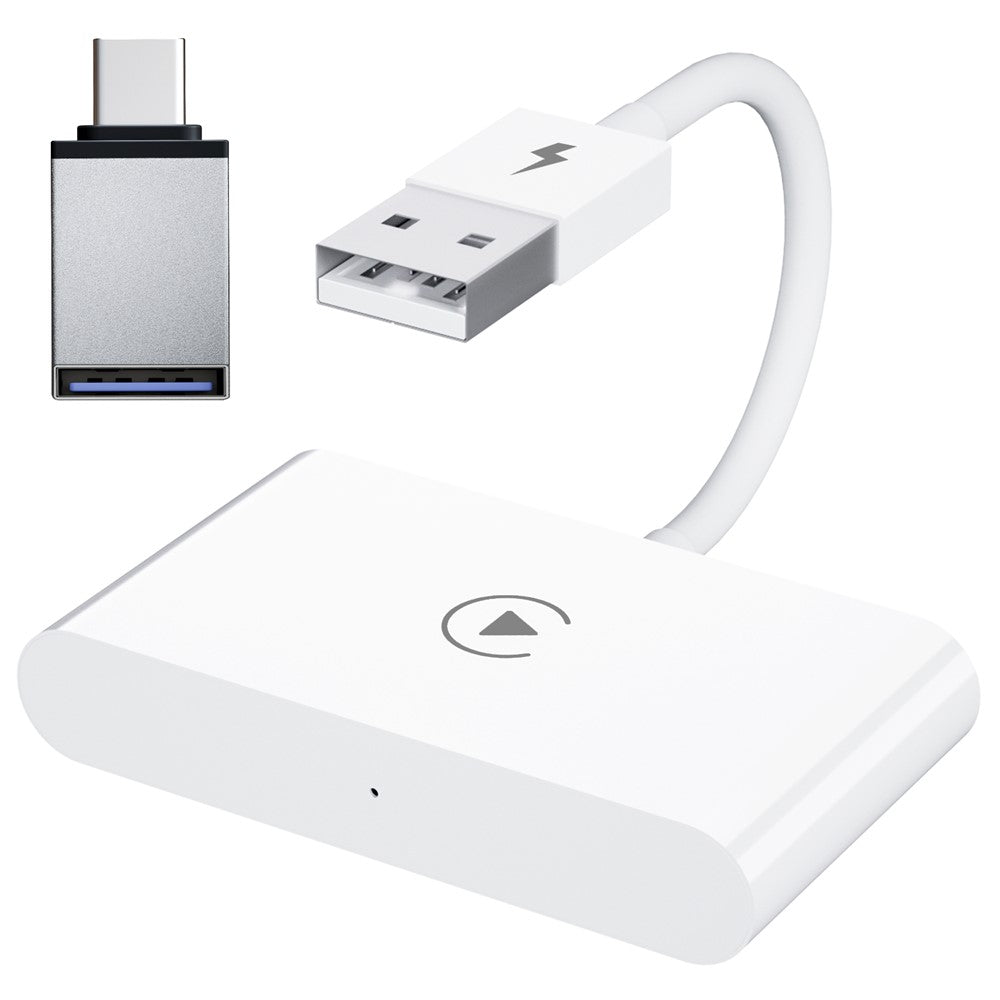 THT-020-2 iP Wireless CarPlay Converter Dongle for Wired CarPlay Car Adapter Support Online Update, Plug & Play