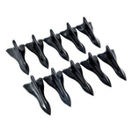 YT-1026 10Pcs / Set Car Roof Shark Fins Vehicle Tail Wings Cover Trim Exterior Decoration Sticker