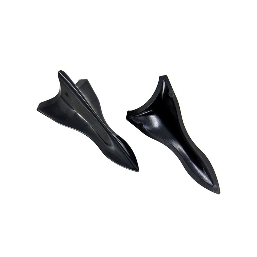 YT-1026 10Pcs / Set Car Roof Shark Fins Vehicle Tail Wings Cover Trim Exterior Decoration Sticker