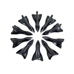 YT-1026 10Pcs / Set Car Roof Shark Fins Vehicle Tail Wings Cover Trim Exterior Decoration Sticker