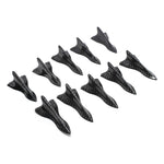 YT-1026 10Pcs / Set Car Roof Shark Fins Vehicle Tail Wings Cover Trim Exterior Decoration Sticker