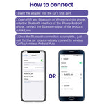 2Air 5.0 Wireless Ai Box for Carplay Android Auto Dongle Adapter 2.4G / 5.8Ghz WiFi Bluetooth-compatible Auto Connect Plug and Play