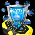 E-FAST zyx-J40 12V / 24V 7-stegs bil- och motorcykelbatteriladdare bly-syra litiumbatteriladdare