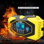 E-FAST zyx-J40 12V / 24V 7-stegs bil- och motorcykelbatteriladdare bly-syra litiumbatteriladdare