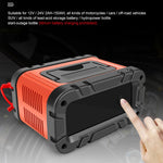 E-FAST TK-700 7-Stages 12V / 24V Motorcycle Car Battery Charger Large Screen Display Smart Battery Charger