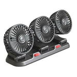 F4310 Sommertur Køleventilator Bilsinteriør 3-Hoveds Køleventilator med Parkeringsnummerplade