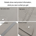 Car Sun Visor Decorative Storage Bag PU Leather Bill Glasses Cards CD Holder Storage Bag (No Zipper)