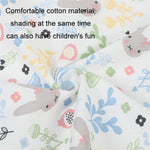 Cute Pattern Printed Car Window Anti-UV Curtain Cotton Cloth Vehicle Side Window Sun Shade Curtain