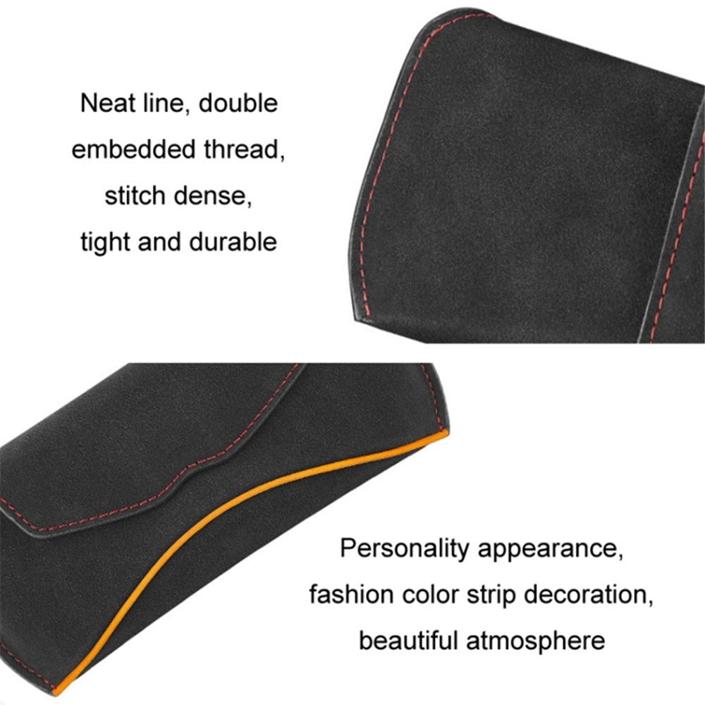Universal Clip-on Sunglasses Case for Car Sunvisor Card Holder Glasses Storage Box
