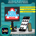 P64L Car LED Sign App Programmable Rear Windshield Scrolling Message LED Matrix Panel DIY Text Pattern Expression Screen