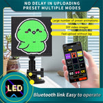 P64L Car LED Sign App Programmable Rear Windshield Scrolling Message LED Matrix Panel DIY Text Pattern Expression Screen