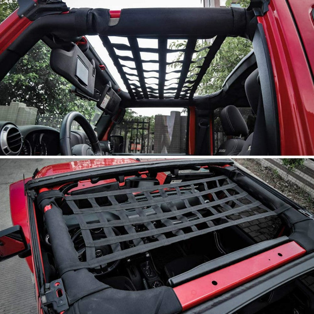 KG0091 Car Roof Cargo Net SUV Cargo Storage Mesh Hammock Automotive Accessory