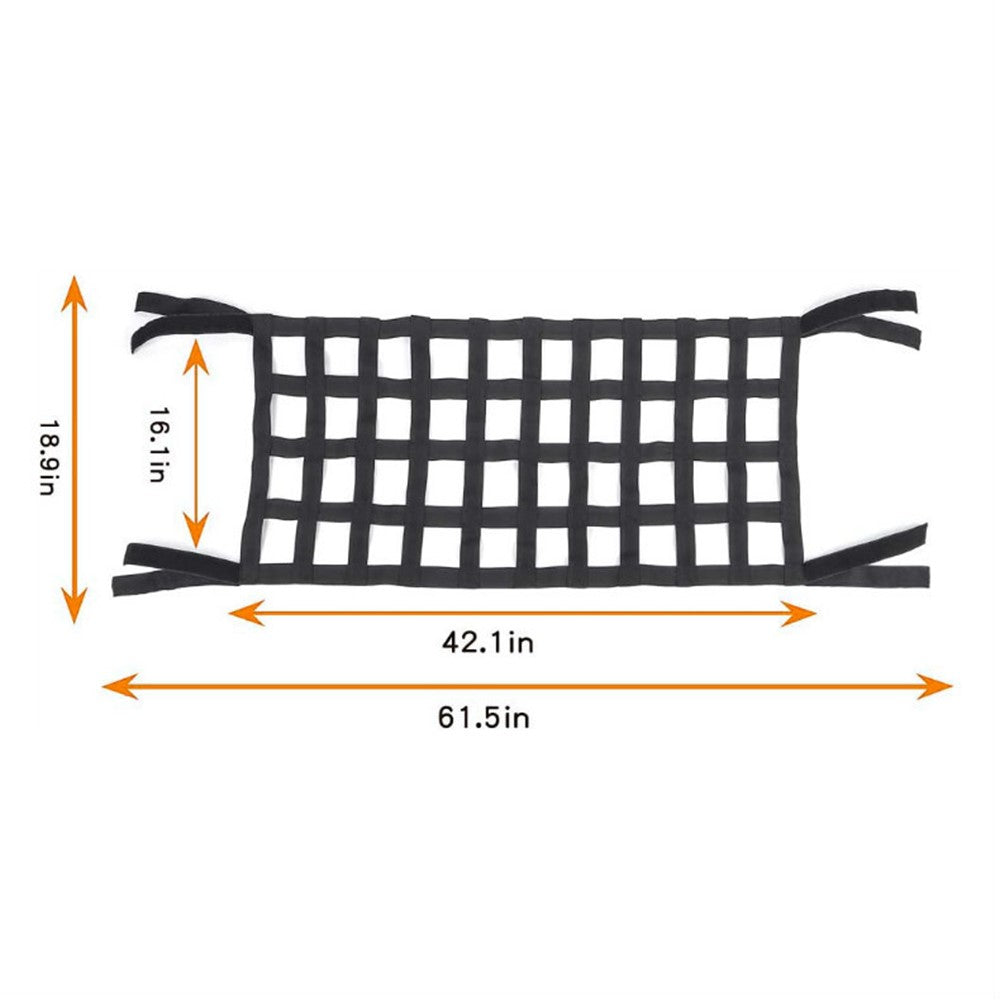 KG0091 Car Roof Cargo Net SUV Cargo Storage Mesh Hammock Automotive Accessory